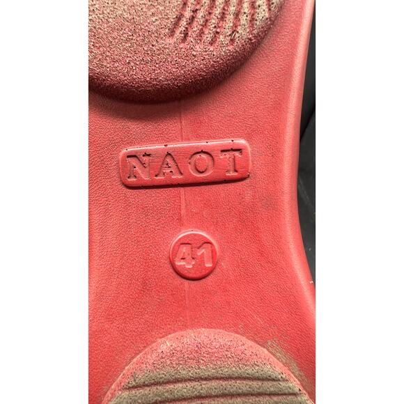 ❤️ Naot Women 10 Black Red Leather Mary Jane Shoes – Comfort Platform Clogs - Picture 9 of 9